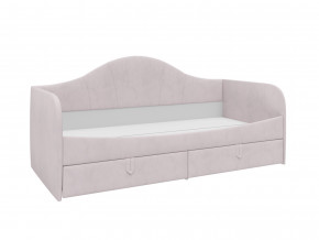 Кровать с мягкой обивкой Алиса ПМ-332.18 велюр розовый в Сухом Логу - suhoj-log.magazinmebel.ru | фото
