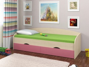 Кровать Соня 2 дуб молочный-розовый в Сухом Логу - suhoj-log.magazinmebel.ru | фото
