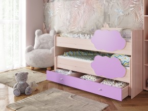 Кровать Соник с ящиком млечный дуб-ирис в Сухом Логу - suhoj-log.magazinmebel.ru | фото