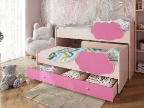 Кровать Соник с ящиком млечный дуб-розовый в Сухом Логу - suhoj-log.magazinmebel.ru | фото - изображение 1