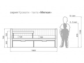 Кровать-тахта мягкая Svogen с ящиками и бортиком бежево-белый в Сухом Логу - suhoj-log.magazinmebel.ru | фото - изображение 2