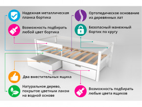 Кровать-тахта Svogen с ящиками и бортиком бежевый-белый в Сухом Логу - suhoj-log.magazinmebel.ru | фото - изображение 4