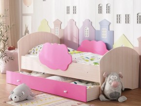 Кровать Тучка с ящиком дуб-розовый в Сухом Логу - suhoj-log.magazinmebel.ru | фото