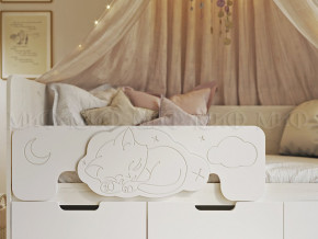 Кровать Юниор-4 800х1600 Шарли Белый в Сухом Логу - suhoj-log.magazinmebel.ru | фото - изображение 2