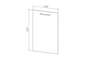 П 45 Комплект для посудомоечной машины 450 мм (цоколь + фасад) ЛДСП в Сухом Логу - suhoj-log.magazinmebel.ru | фото