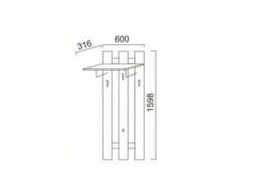 ПР-13 Вешалка в Сухом Логу - suhoj-log.magazinmebel.ru | фото