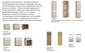 Прихожая Нортон Дуб Крафт Табачный/Серый Камень в Сухом Логу - suhoj-log.magazinmebel.ru | фото - изображение 2