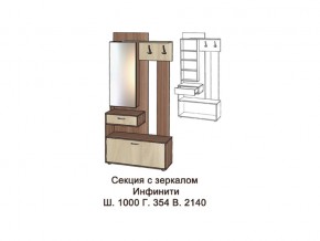 Секция с зеркалом в Сухом Логу - suhoj-log.magazinmebel.ru | фото