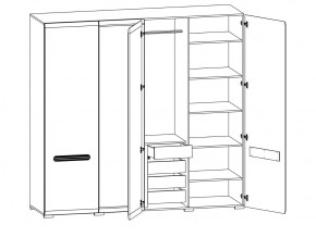 Шкаф 205-SZF2D2L/21/22 Ацтека белый в Сухом Логу - suhoj-log.magazinmebel.ru | фото - изображение 2