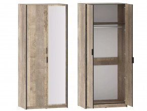 Шкаф для одежды Фолк НМ 014.03 фасад с зеркалом в Сухом Логу - suhoj-log.magazinmebel.ru | фото