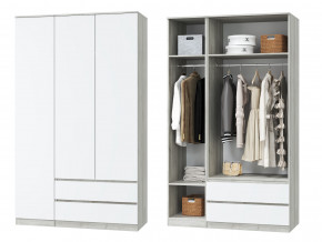 Шкаф для одежды трехдверный Лори дуб серый, белый в Сухом Логу - suhoj-log.magazinmebel.ru | фото
