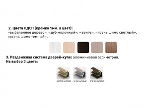 Шкаф-купе Акцент-Сим Д 2100-600 Дуб молочный в Сухом Логу - suhoj-log.magazinmebel.ru | фото - изображение 4