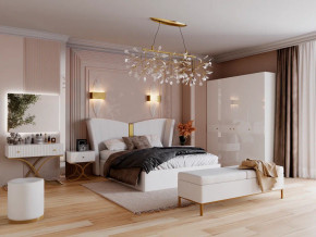 Спальня Рише белый глянец с перламутром в Сухом Логу - suhoj-log.magazinmebel.ru | фото
