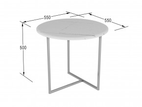 Стол журнальный Альбано белый мрамор в Сухом Логу - suhoj-log.magazinmebel.ru | фото - изображение 2