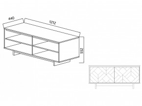 Тумба для ТВА Moderno-1200 Ф2 в Сухом Логу - suhoj-log.magazinmebel.ru | фото - изображение 5