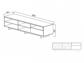 Тумба для ТВА Moderno-1800 В-1 Ф2 в Сухом Логу - suhoj-log.magazinmebel.ru | фото - изображение 4