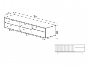 Тумба для ТВА Moderno-1800 В-1 Ф5 в Сухом Логу - suhoj-log.magazinmebel.ru | фото - изображение 4