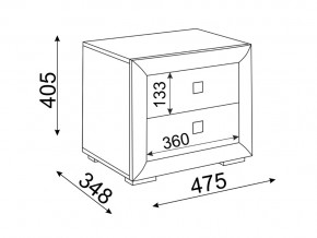 Тумба прикроватная Глэдис М30 в Сухом Логу - suhoj-log.magazinmebel.ru | фото - изображение 2