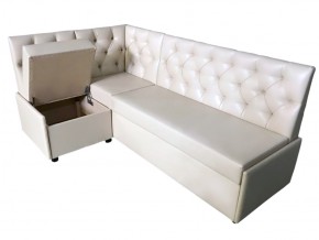 Угловой диван Призма со стяжками белый со спальным местом в Сухом Логу - suhoj-log.magazinmebel.ru | фото - изображение 2