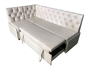 Угловой диван Призма со стяжками белый со спальным местом в Сухом Логу - suhoj-log.magazinmebel.ru | фото - изображение 3